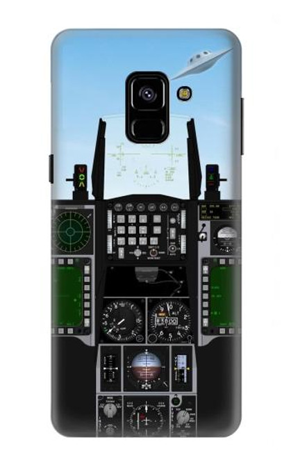 W3933 Fighter Aircraft UFO Hard Case and Leather Flip Case For Samsung Galaxy A8 (2018)