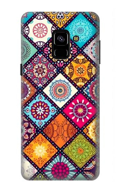 W3943 Maldalas Pattern Hard Case and Leather Flip Case For Samsung Galaxy A8 (2018)