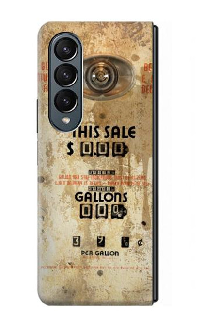 W3954 Vintage Gas Pump Hard Case For Samsung Galaxy Z Fold 4