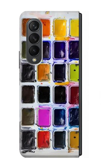 W3956 Watercolor Palette Box Graphic Hard Case For Samsung Galaxy Z Fold 3 5G