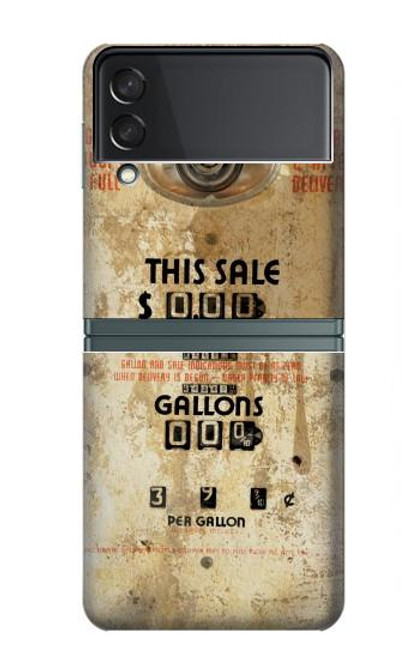 W3954 Vintage Gas Pump Hard Case For Samsung Galaxy Z Flip 3 5G