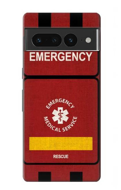 W3957 Emergency Medical Service Hard Case and Leather Flip Case For Google Pixel 7 Pro