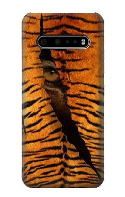 W3951 Tiger Eye Tear Marks Hard Case and Leather Flip Case For LG V60 ThinQ 5G