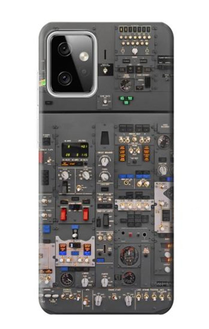 W3944 Overhead Panel Cockpit Hard Case and Leather Flip Case For Motorola Moto G Power (2023) 5G