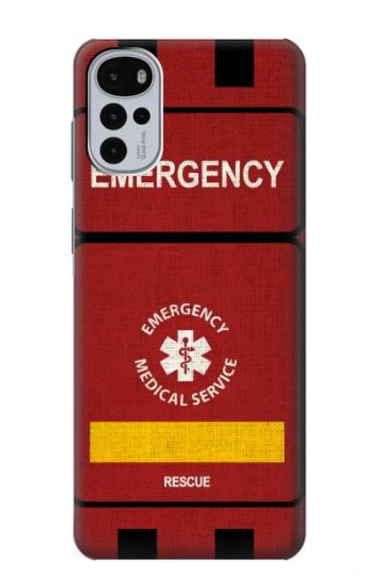 W3957 Emergency Medical Service Hard Case and Leather Flip Case For Motorola Moto G22