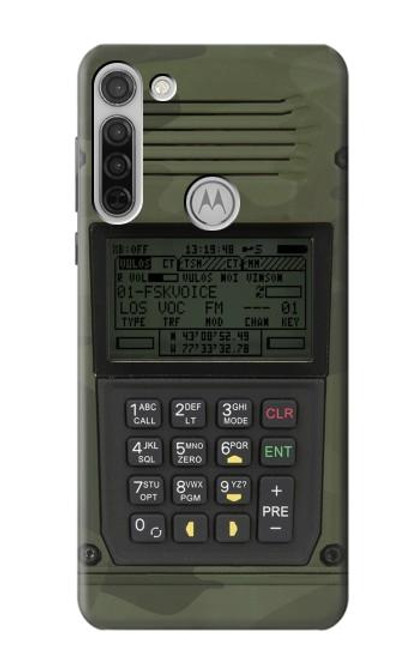 W3959 Military Radio Graphic Print Hard Case and Leather Flip Case For Motorola Moto G8