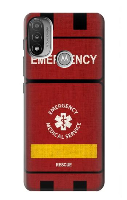 W3957 Emergency Medical Service Hard Case and Leather Flip Case For Motorola Moto E20,E30,E40