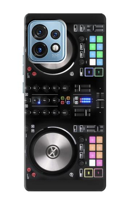 W3931 DJ Mixer Graphic Paint Hard Case and Leather Flip Case For Motorola Edge+ (2023), X40, X40 Pro, Edge 40 Pro