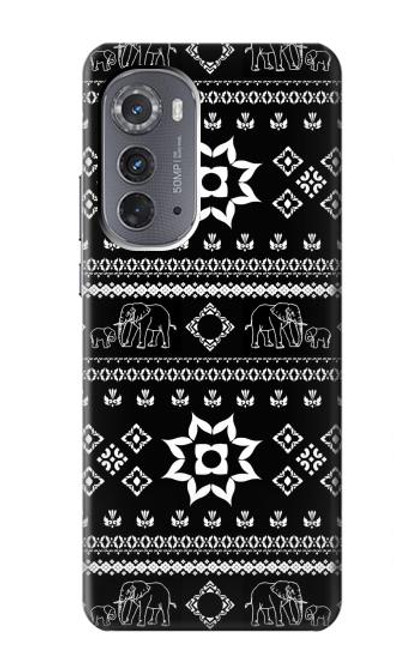 W3932 Elephant Pants Pattern Hard Case and Leather Flip Case For Motorola Edge (2022)