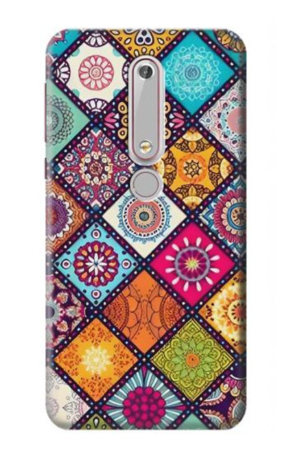 W3943 Maldalas Pattern Hard Case and Leather Flip Case For Nokia 6.1, Nokia 6 2018