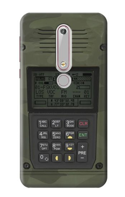 W3959 Military Radio Graphic Print Hard Case and Leather Flip Case For Nokia 6.1, Nokia 6 2018