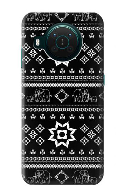 W3932 Elephant Pants Pattern Hard Case and Leather Flip Case For Nokia X10