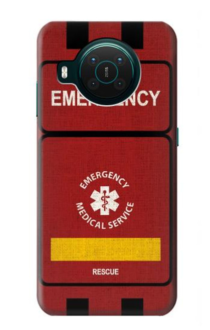 W3957 Emergency Medical Service Hard Case and Leather Flip Case For Nokia X10