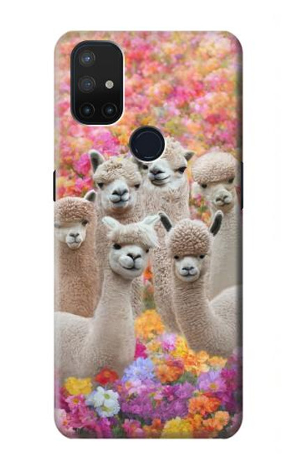 W3916 Alpaca Family Baby Alpaca Hard Case and Leather Flip Case For OnePlus Nord N10 5G