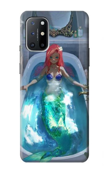 W3912 Cute Little Mermaid Aqua Spa Hard Case and Leather Flip Case For OnePlus 8T