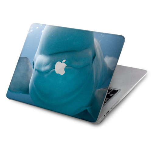 W1801 Beluga Whale Smile Whale Hard Case Cover For MacBook Air 15″ (2023,2024) - A2941, A3114