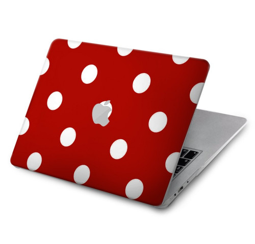 W2951 Red Polka Dots Hard Case Cover For MacBook Air 15″ (2023,2024) - A2941, A3114