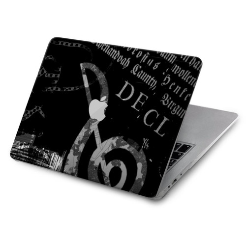 W3197 Music Cassette Note Hard Case Cover For MacBook Air 15″ (2023,2024) - A2941, A3114