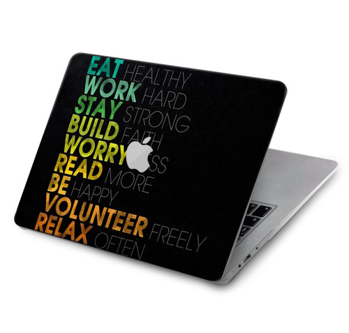 W3523 Think Positive Words Quotes Hard Case Cover For MacBook Air 15″ (2023,2024) - A2941, A3114