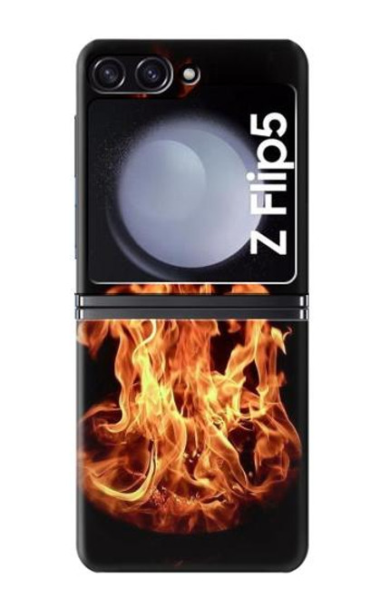 W3379 Fire Frame Hard Case For Samsung Galaxy Z Flip 5