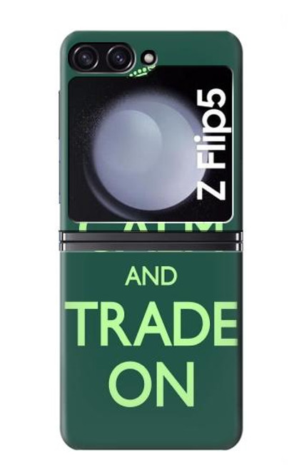 W3862 Keep Calm and Trade On Hard Case For Samsung Galaxy Z Flip 5