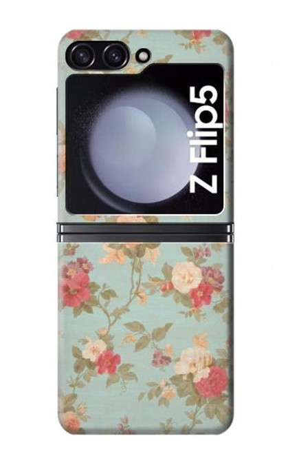 W3910 Vintage Rose Hard Case For Samsung Galaxy Z Flip 5