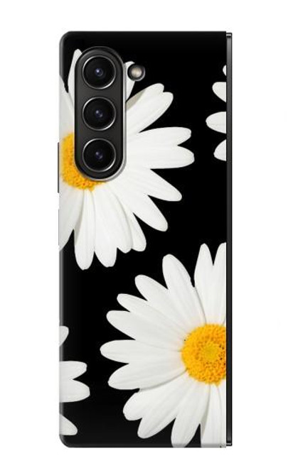 W2477 Daisy flower Hard Case For Samsung Galaxy Z Fold 5