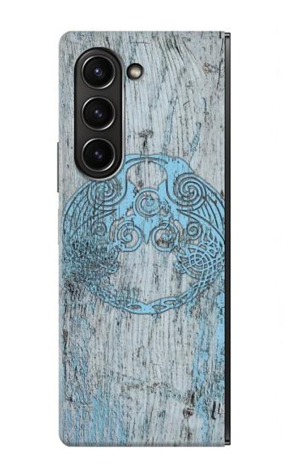 W3829 Huginn And Muninn Twin Ravens Norse Hard Case For Samsung Galaxy Z Fold 5