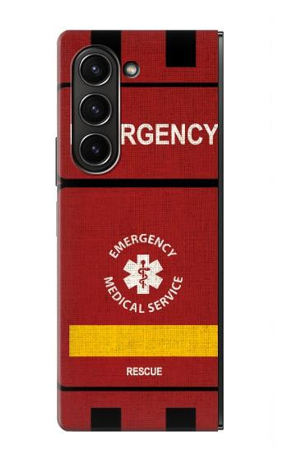 W3957 Emergency Medical Service Hard Case For Samsung Galaxy Z Fold 5