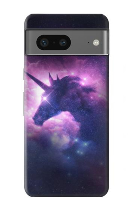 W3538 Unicorn Galaxy Hard Case and Leather Flip Case For Google Pixel 7a