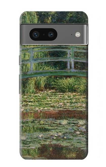 W3674 Claude Monet Footbridge and Water Lily Pool Hard Case and Leather Flip Case For Google Pixel 7a