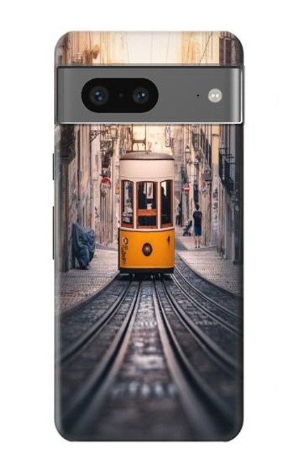 W3867 Trams in Lisbon Hard Case and Leather Flip Case For Google Pixel 7a