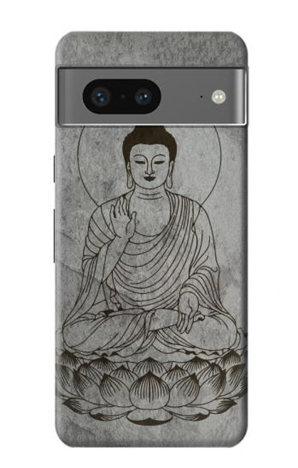 W3873 Buddha Line Art Hard Case and Leather Flip Case For Google Pixel 7a