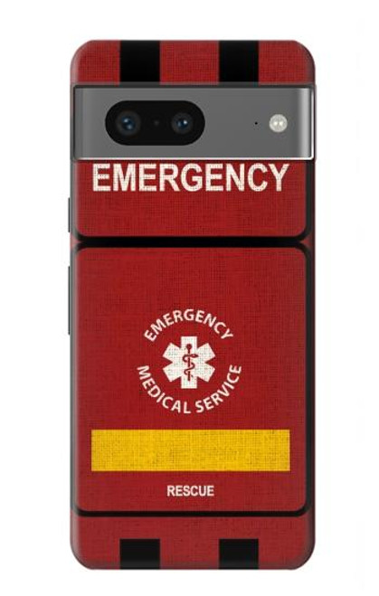 W3957 Emergency Medical Service Hard Case and Leather Flip Case For Google Pixel 7a