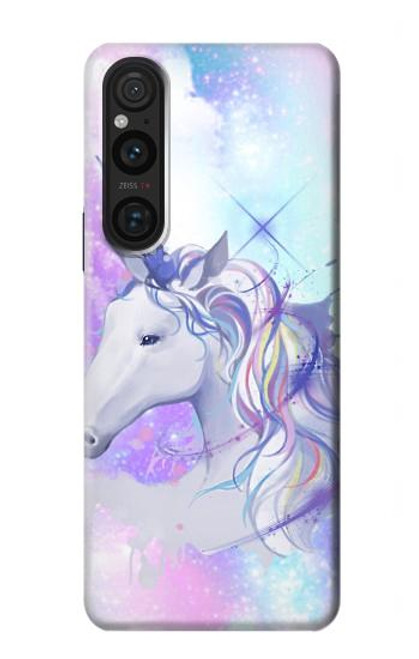 W3375 Unicorn Hard Case and Leather Flip Case For Sony Xperia 1 V