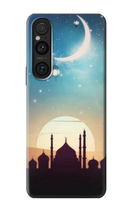 W3502 Islamic Sunset Hard Case and Leather Flip Case For Sony Xperia 1 V