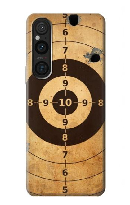 W3894 Paper Gun Shooting Target Hard Case and Leather Flip Case For Sony Xperia 1 V