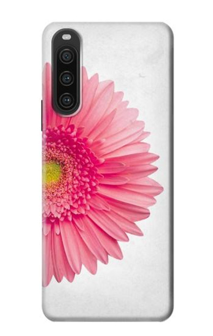 W3044 Vintage Pink Gerbera Daisy Hard Case and Leather Flip Case For Sony Xperia 10 V