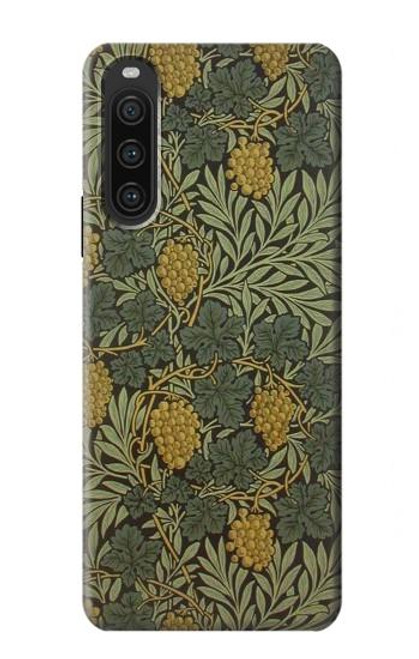 W3662 William Morris Vine Pattern Hard Case and Leather Flip Case For Sony Xperia 10 V