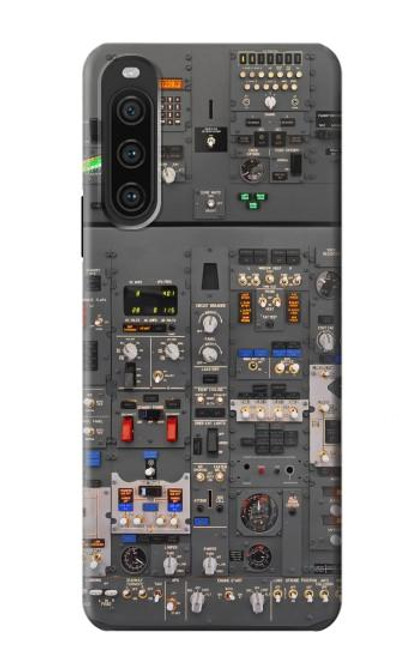 W3944 Overhead Panel Cockpit Hard Case and Leather Flip Case For Sony Xperia 10 V
