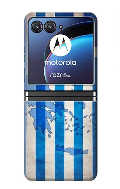 W2970 Greece Football Soccer Hard Case For Motorola Razr 40 Ultra