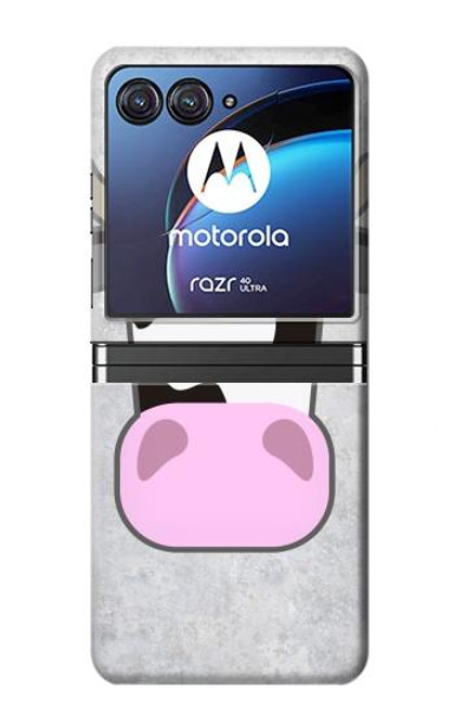W3257 Cow Cartoon Hard Case For Motorola Razr 40 Ultra