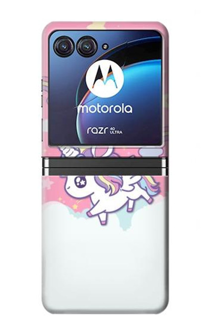 W3518 Unicorn Cartoon Hard Case For Motorola Razr 40 Ultra