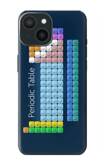 W1847 Periodic Table Hard Case and Leather Flip Case For iPhone 15