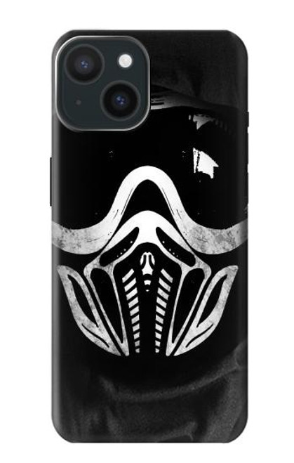 W2924 Paintball Mask Hard Case and Leather Flip Case For iPhone 15