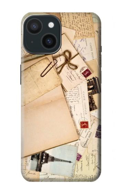 W3397 Postcards Memories Hard Case and Leather Flip Case For iPhone 15