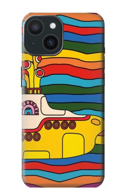 W3599 Hippie Submarine Hard Case and Leather Flip Case For iPhone 15