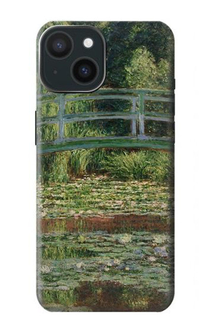 W3674 Claude Monet Footbridge and Water Lily Pool Hard Case and Leather Flip Case For iPhone 15