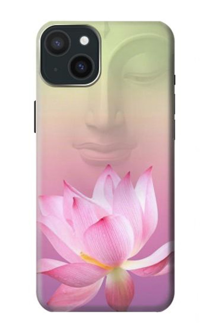 W3511 Lotus flower Buddhism Hard Case and Leather Flip Case For iPhone 15 Plus