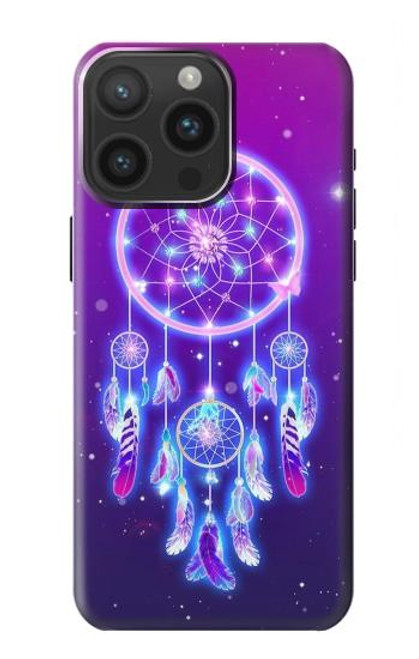 W3484 Cute Galaxy Dream Catcher Hard Case and Leather Flip Case For iPhone 15 Pro Max